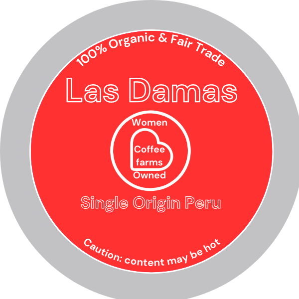 Las Damas 30count Coffee Pod Certified Organic & Fair Trade