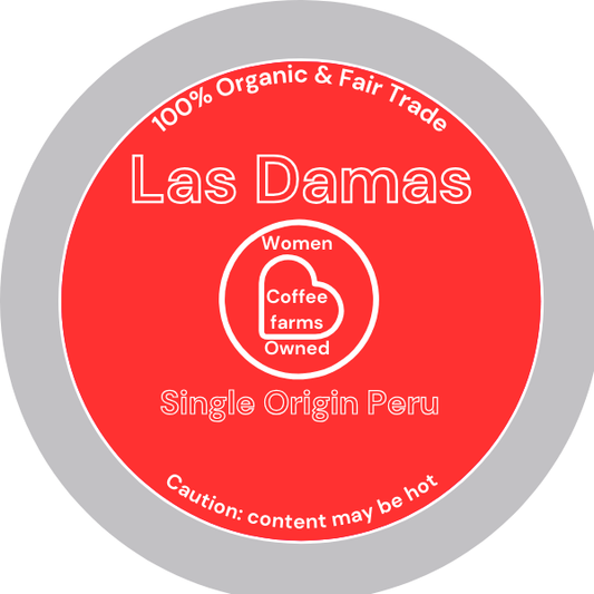 Las Damas 30count Coffee Pod Certified Organic & Fair Trade